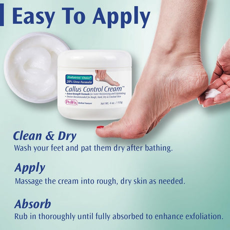 PediFix Callus Control Cream, 20% Urea Formula, 4 oz