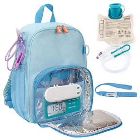EnteraLite Infinity Feeding Pump Backpack, Teal, 13" x 8" x 4.5"