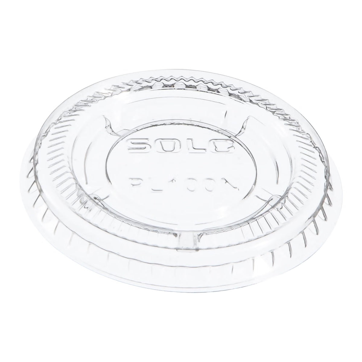 Dart Solo Portion Cup Lid, For Small Souffle Cups, Clear Plastic, Disposable - PL100N - LL Medico