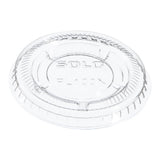 Dart Solo Portion Cup Lid, For Small Souffle Cups, Clear Plastic, Disposable - PL100N - LL Medico
