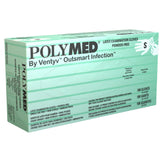 Ventyv Polymed Latex Examination Gloves, Powder-Free