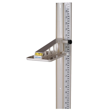 Health o meter Height Measuring Rod, Aluminum, Wall Mount