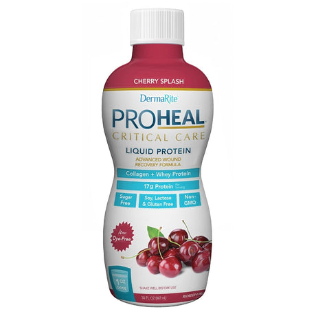 DermaRite ProHeal Critical Care Protein Supplement, Cherry Splash, 30 oz