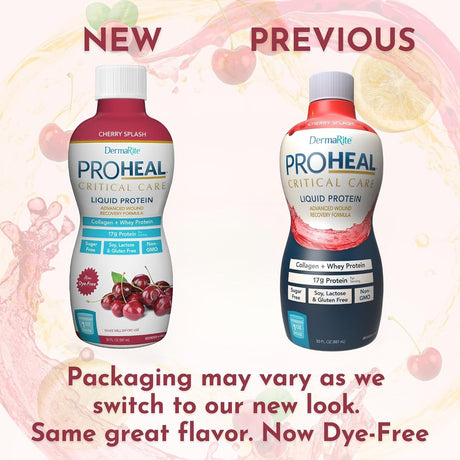 DermaRite ProHeal Critical Care Protein Supplement, Cherry Splash, 30 oz