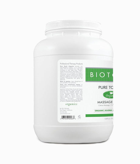Biotone Pure Touch Organics Massage Creme, Unscented, 128 fl oz