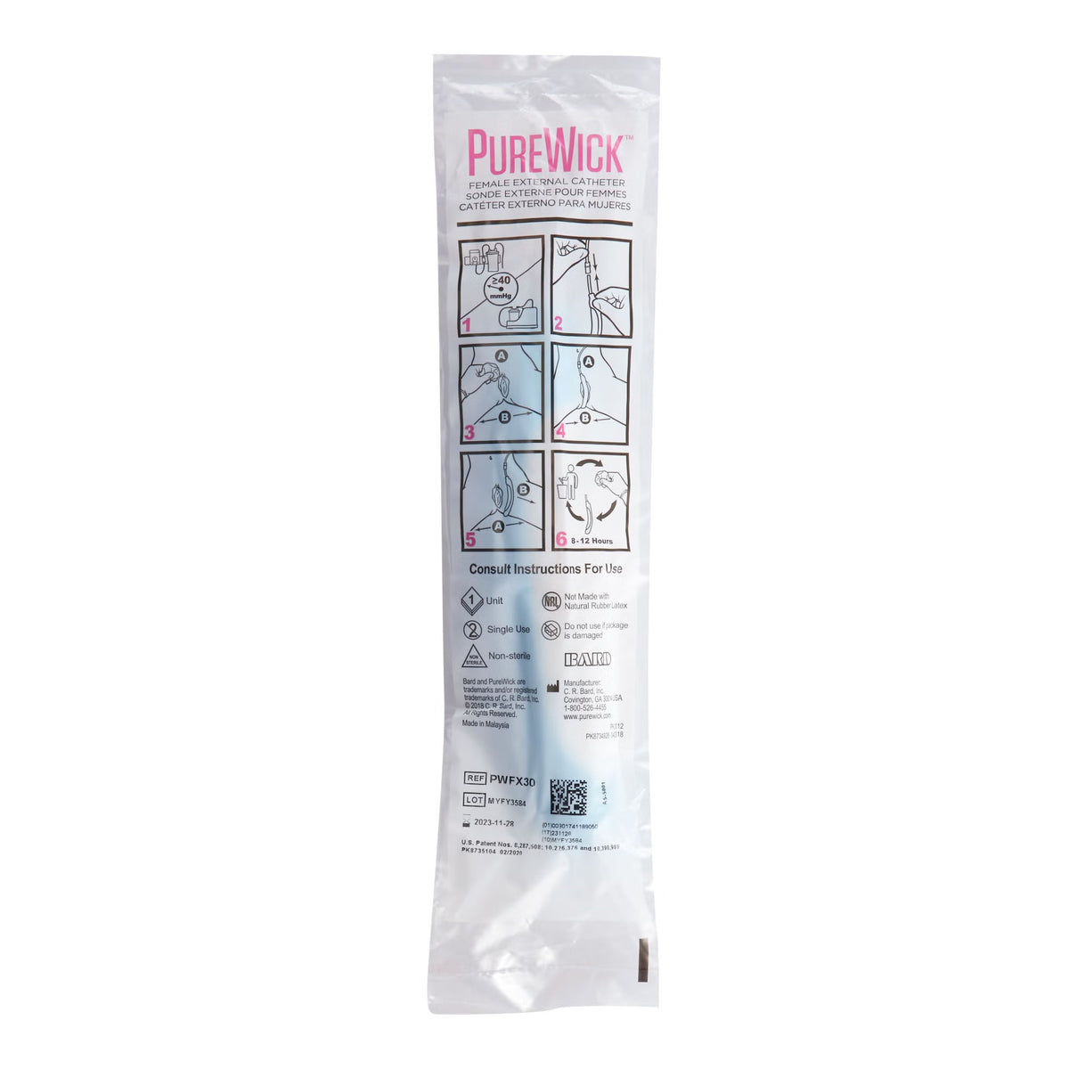 Bard PureWick Female External Catheter