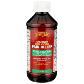 Geri-Care Acetaminophen Pain Relief Liquid, 500 mg/15 mL, 8 oz - Q202-08-GCP - LL Medico