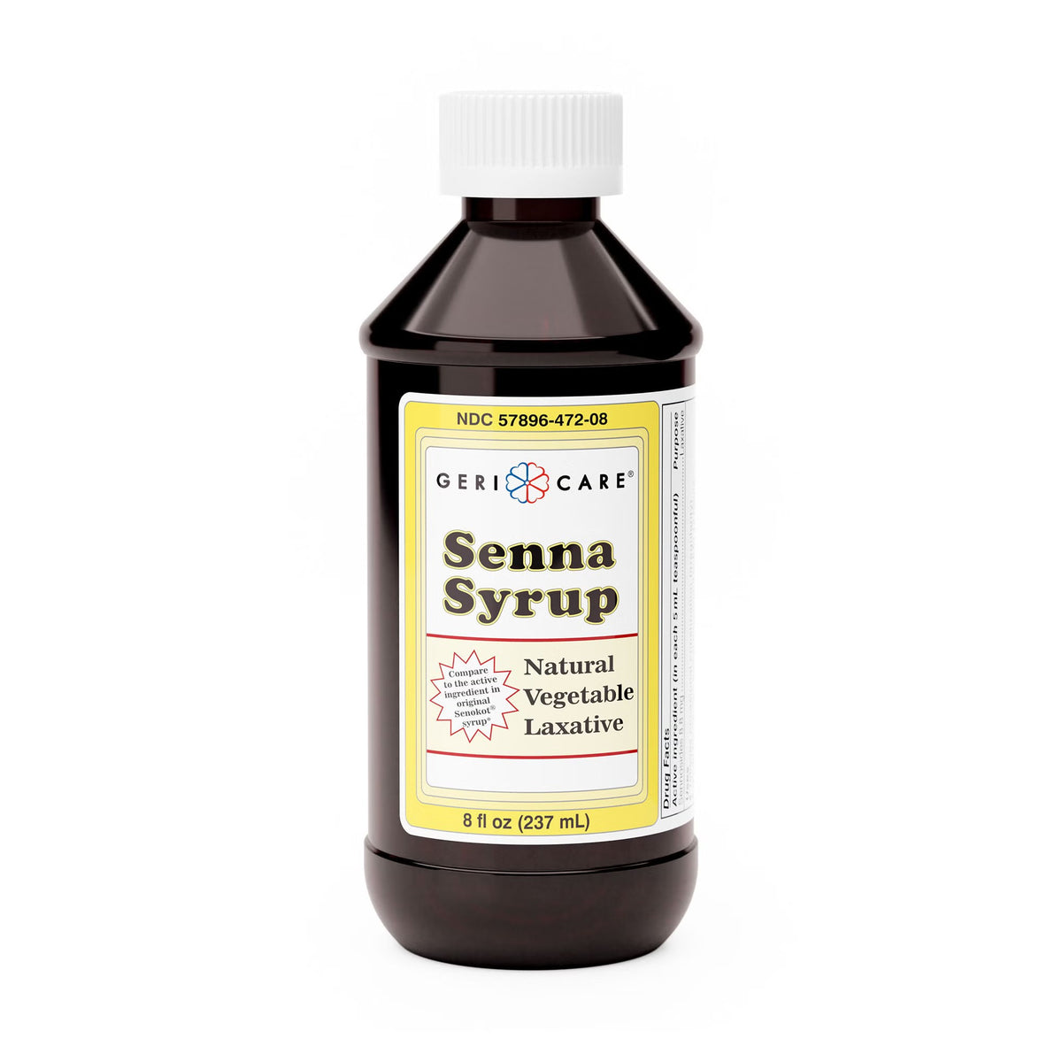Geri-Care Senna Syrup Laxative, 8 oz, Senna Leaf Extract - Q451-08-GCP - LL Medico
