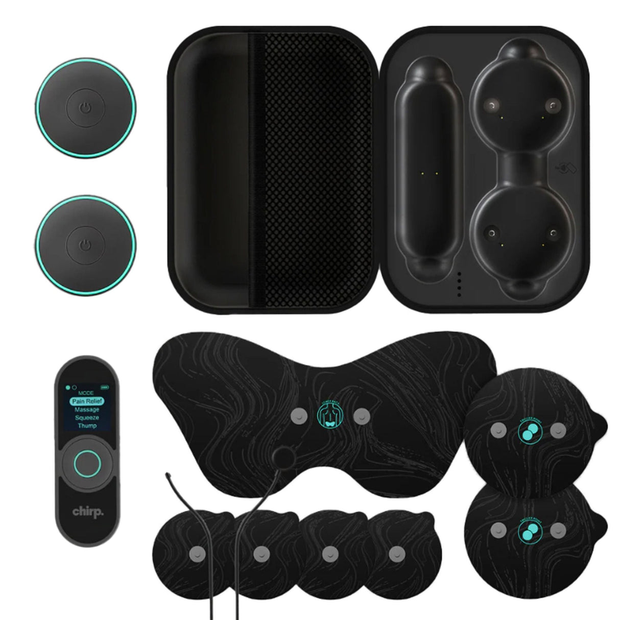 Chirp Halo Wireless Muscle Stimulator, Portable EMS TENS Unit