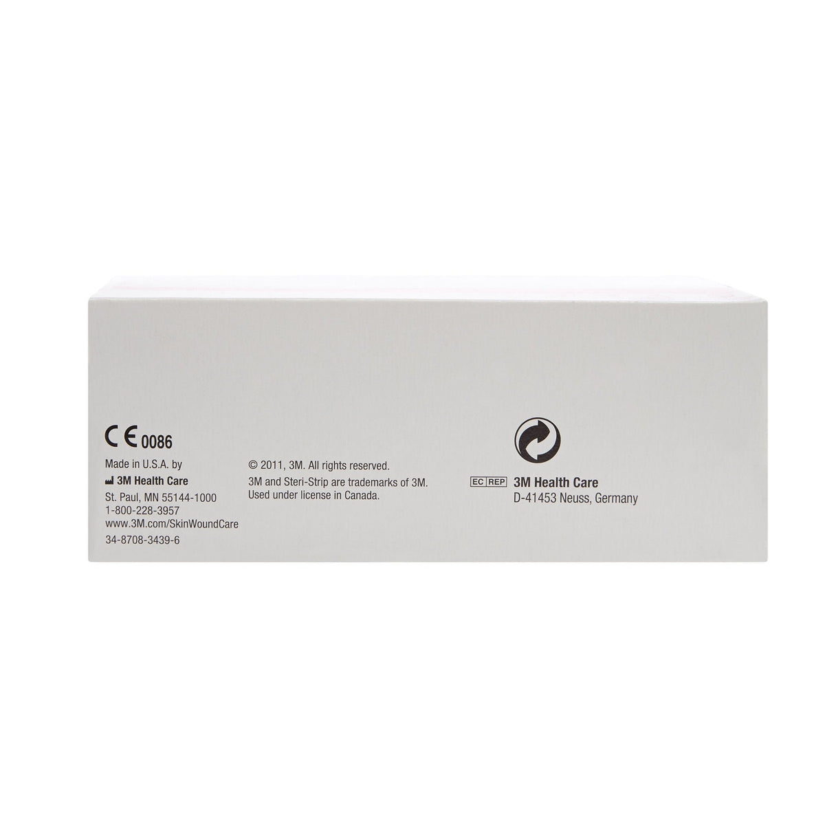 Steri-Strip Skin Closure Strips, Reinforced, 0.25" x 3", Nonwoven, White, Sterile - R1541 - LL Medico
