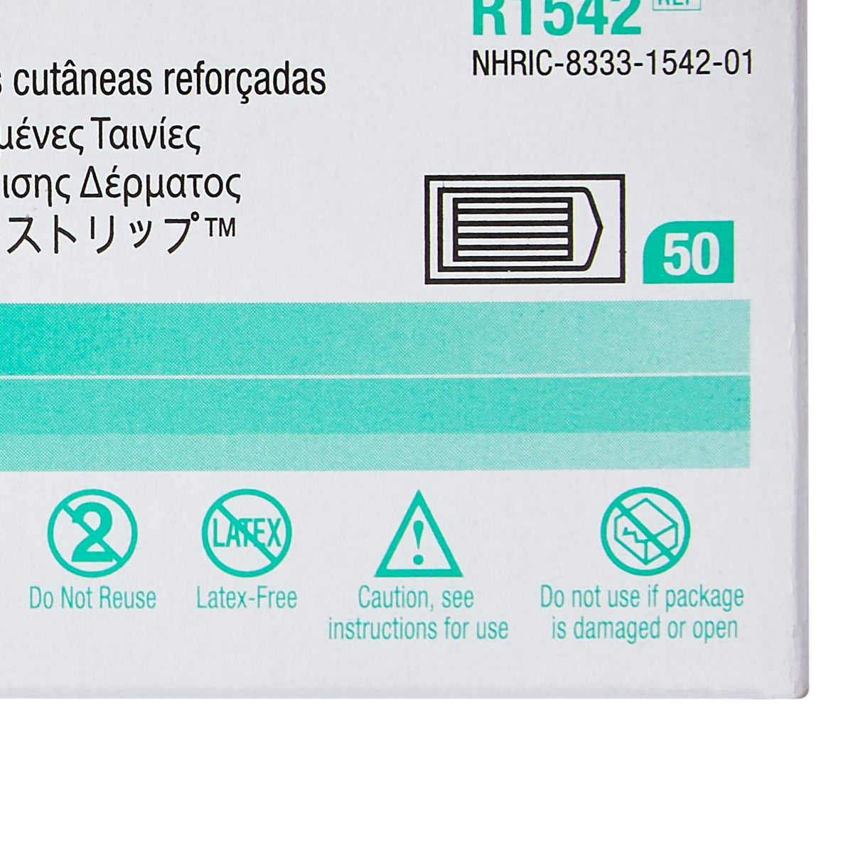 Steri-Strip Reinforced Skin Closure Strips, Sterile, Nonwoven, White, 0.25 x 1.5" - R1542 - LL Medico