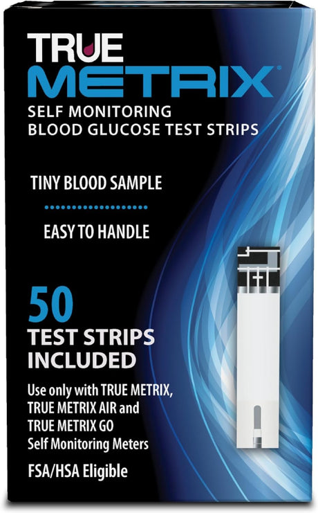 Trividia Health True Metrix Blood Glucose Test Strips, 50 Count