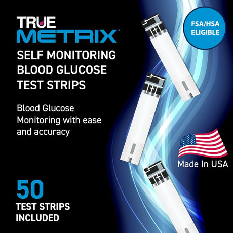 Trividia Health True Metrix Blood Glucose Test Strips, 50 Count