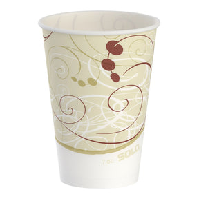 Solo Drinking Cup, Disposable, 7 oz, Wax Coated Paper, Symphony Print - R7N-J8000 - LL Medico