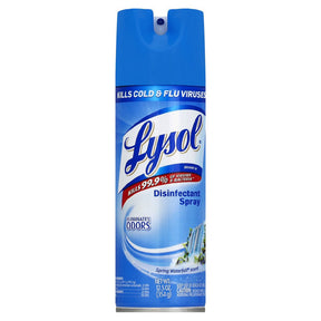 Lysol Disinfectant Spray, Spring Waterfall Scent, Alcohol Based, Aerosol, 12.5 oz - RAC02845 - LL Medico
