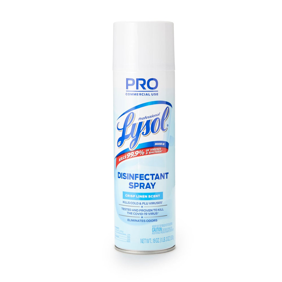Professional Lysol Surface Disinfectant Spray, Alcohol Based Aerosol, Crisp Linen Scent, 19 oz Can, Liquid, NonSterile - RAC74828CT - LL Medico
