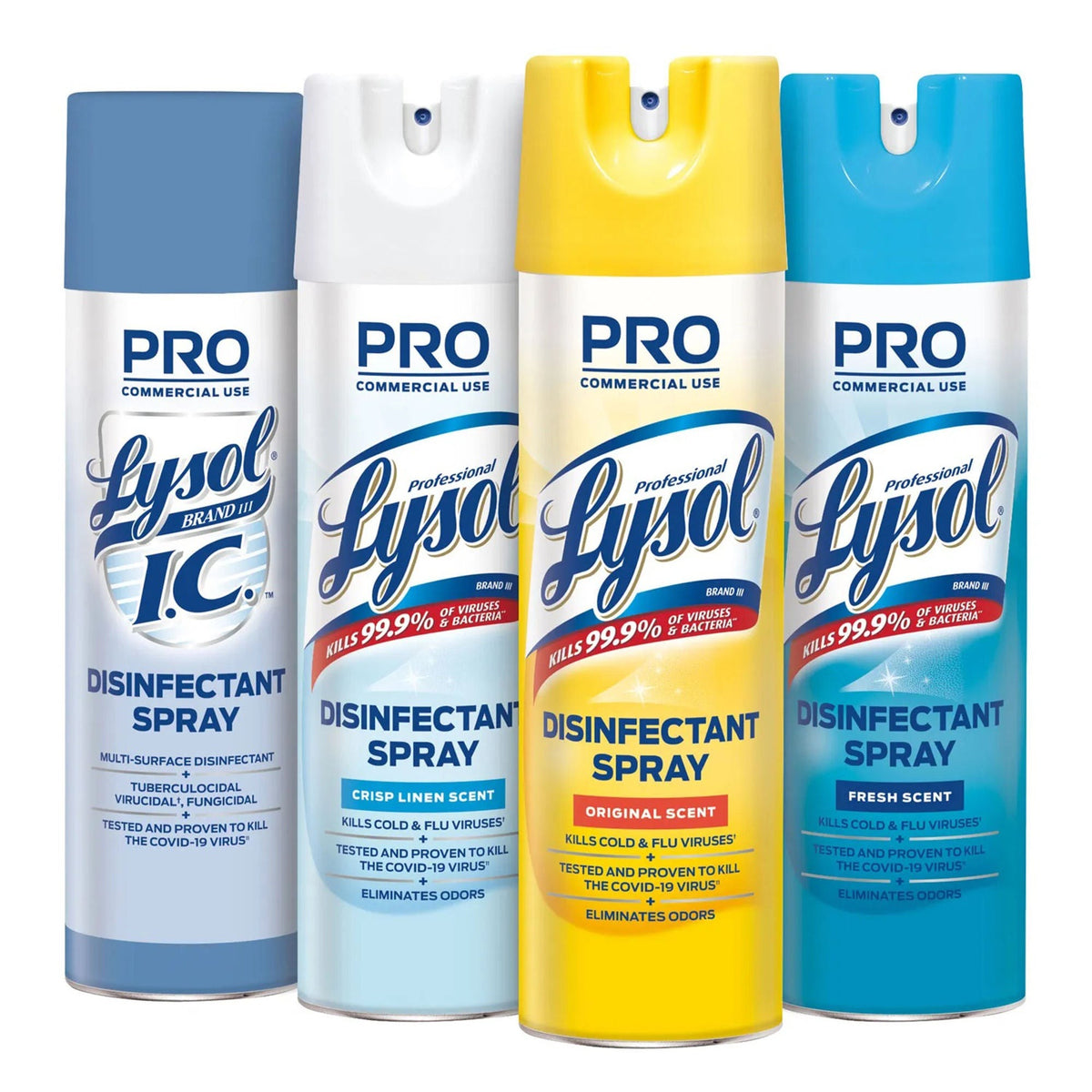 Lysol I.C. Surface Disinfectant, Alcohol Based Aerosol Spray, Liquid, 19 oz, Scented, NonSterile - RAC95029CT - LL Medico