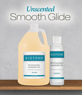 Biotone Revitalizing Massage Oil, Unscented, Water Dispersible, 128 fl oz