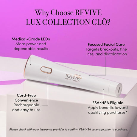 reVive Light Therapy Lux Collection Clinical Device, Anti-Aging and Acne