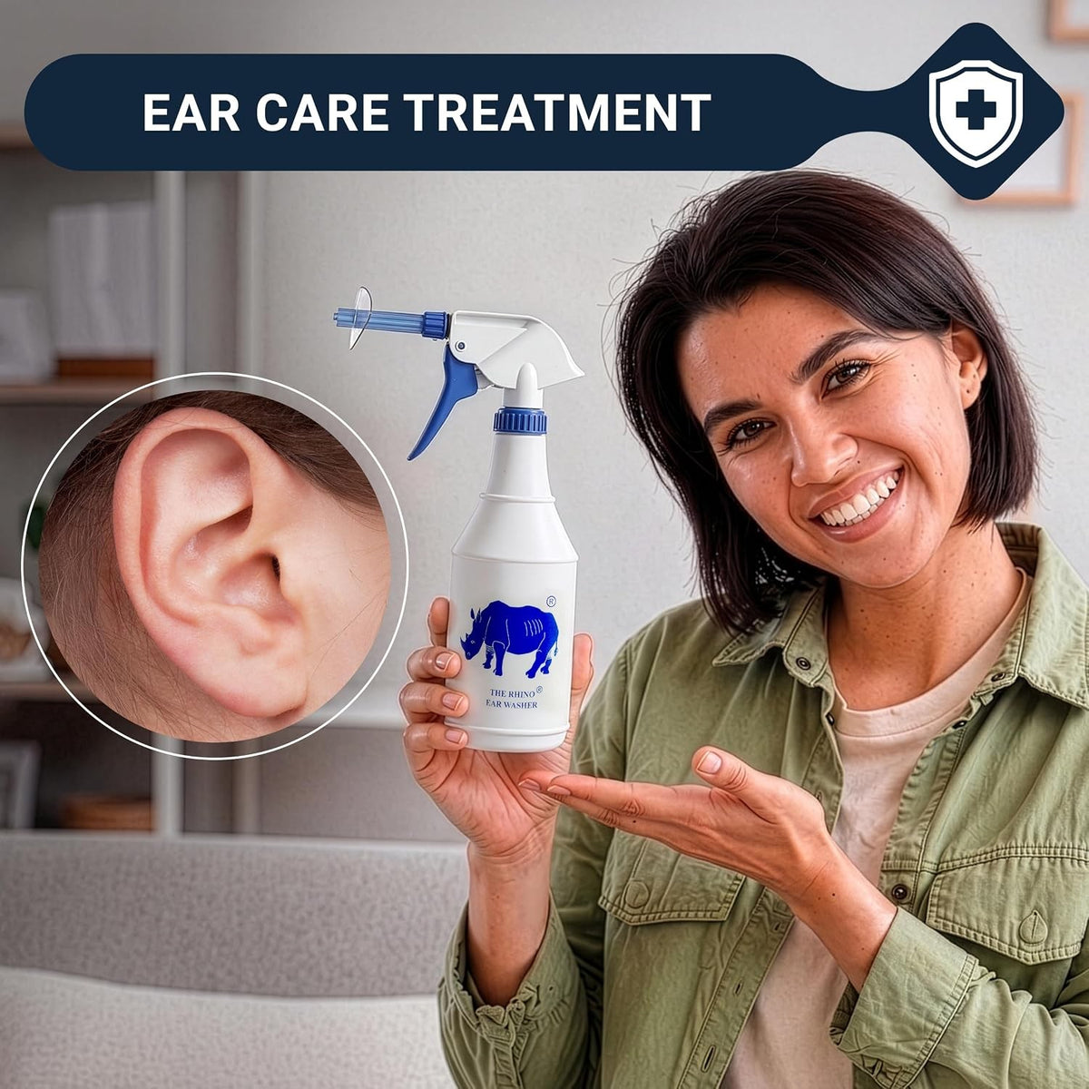 Doctor Easy Rhino Ear Washer System with 3 Disposable Tips