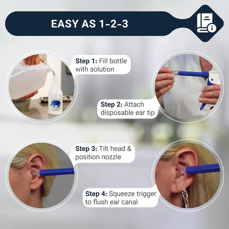 Doctor Easy Rhino Ear Washer System with 3 Disposable Tips