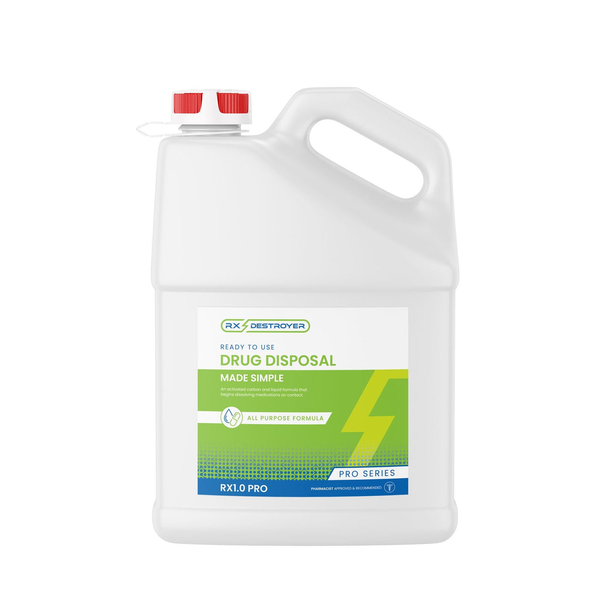 Rx Destroyer All-Purpose PRO Series Drug Disposal System, 1 Gallon Bottle - RX1.0PRO-GL - LL Medico