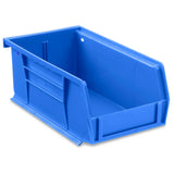 Uline Stackable Storage Bin, Blue, Plastic, 3" x 4" x 7.5" - S-12414BLU - LL Medico