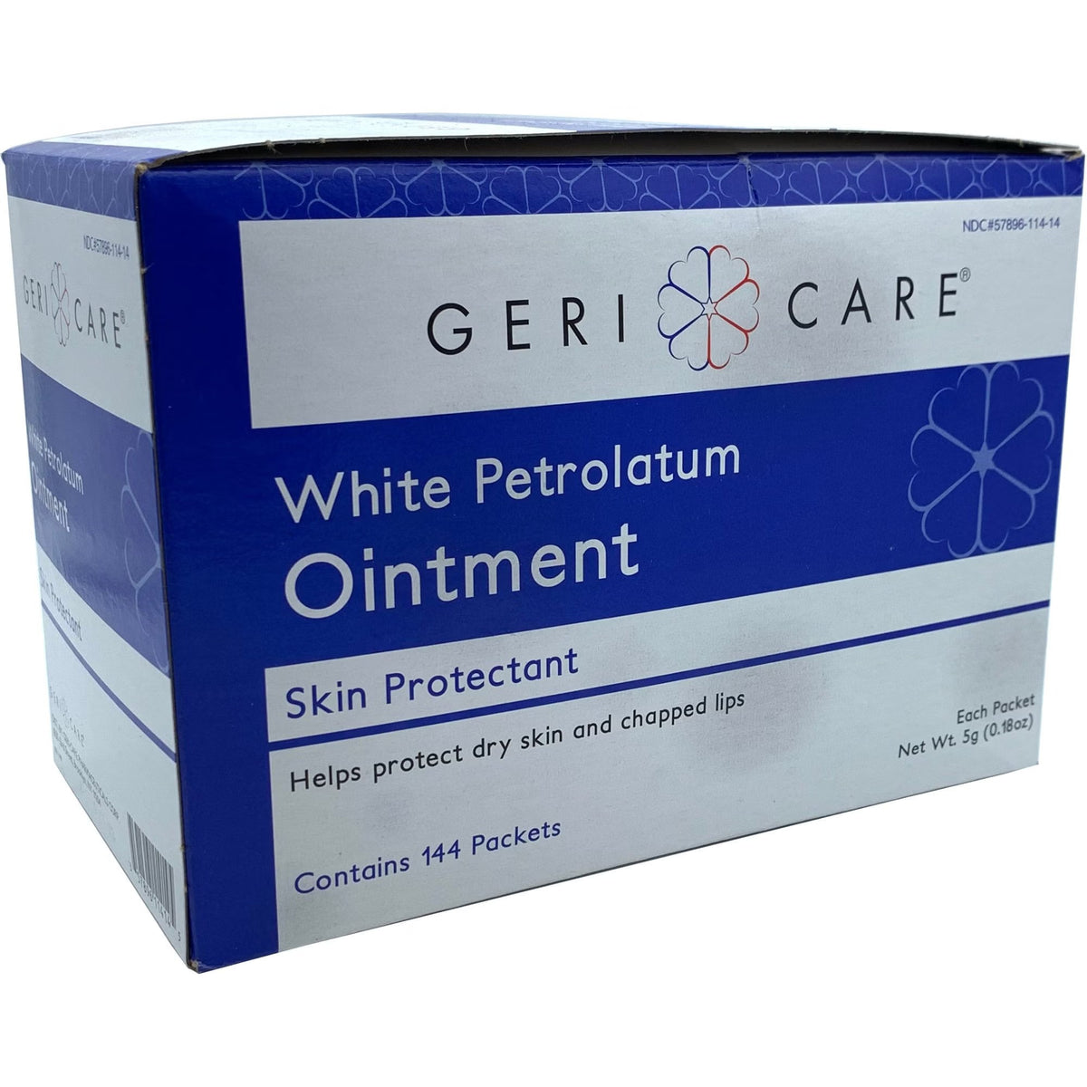 Geri-Care Petroleum Jelly, White Petrolatum, Non-Sterile, 5 Gram Packet - S164-14-GCP - LL Medico