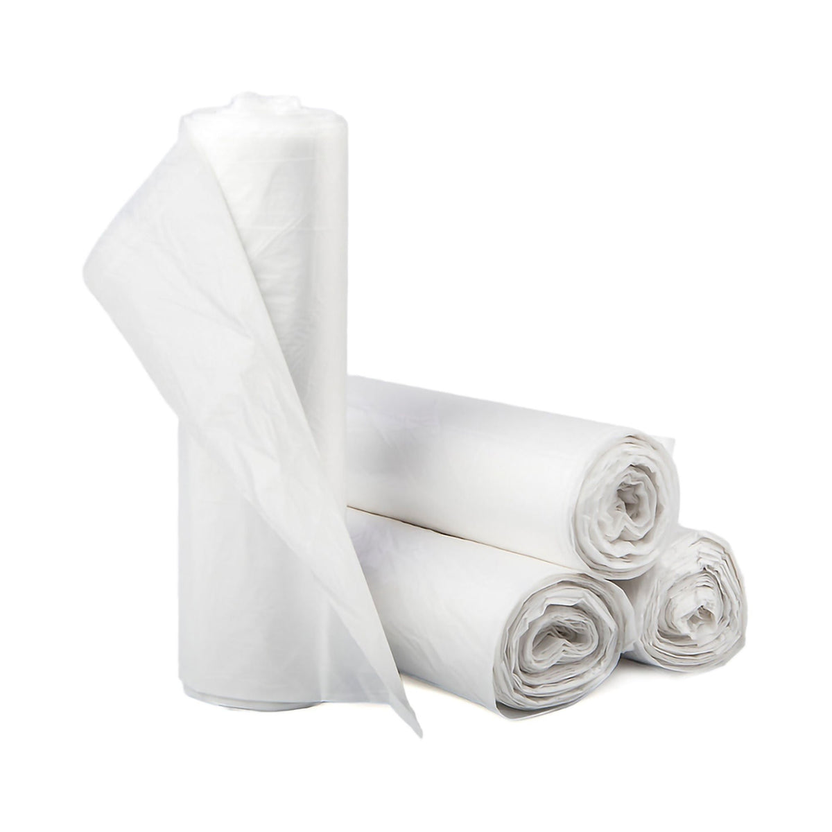 McKesson Light Duty Trash Bag, Clear, 10 gal, 8 Mic, 24 x 24", HDPE, Star Seal Bottom, Coreless Roll - S242408N-1 - LL Medico