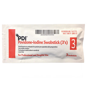 PDI PVP Iodine Prep Swabsticks - S41125 - LL Medico