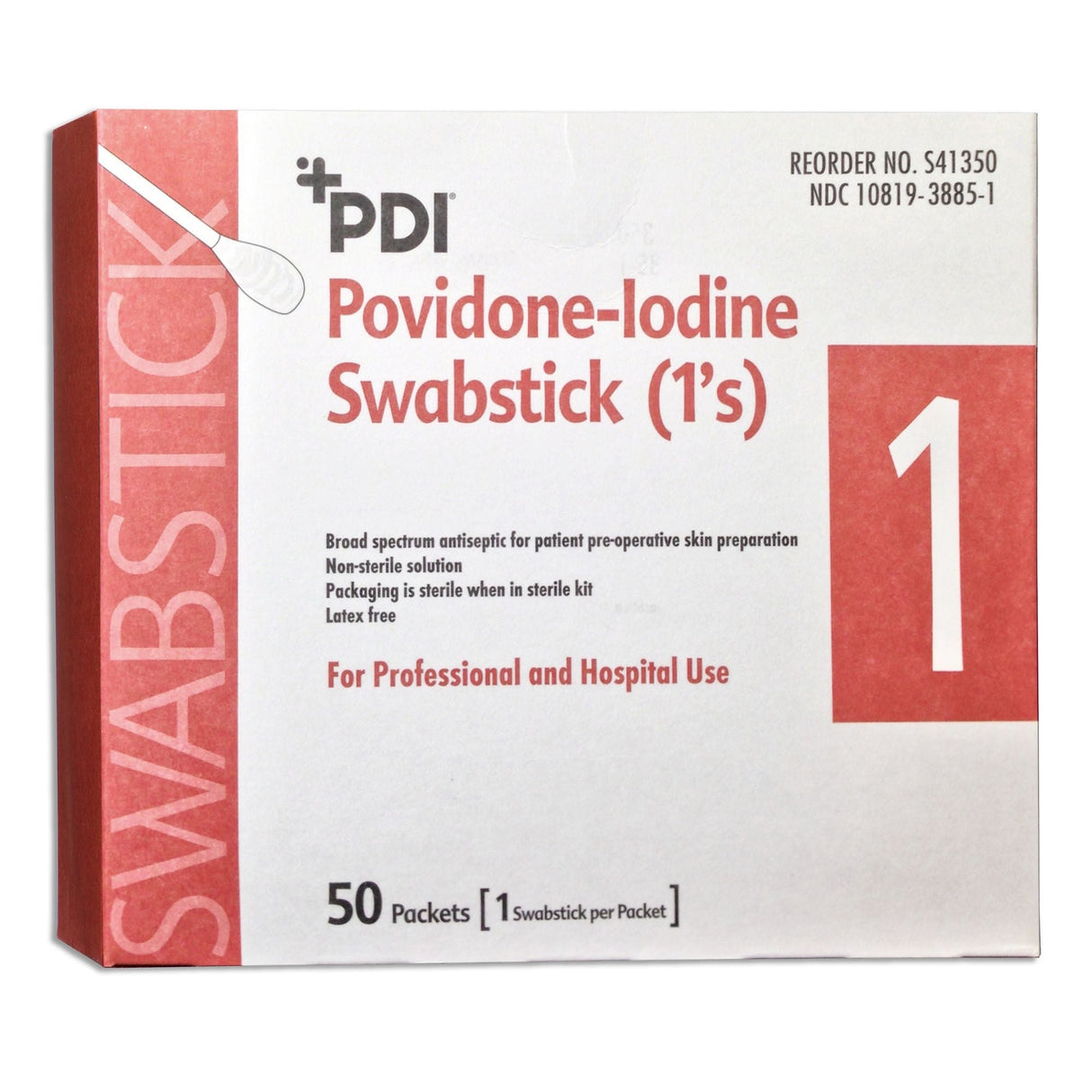 PDI Povidone-Iodine Swabstick (1's)