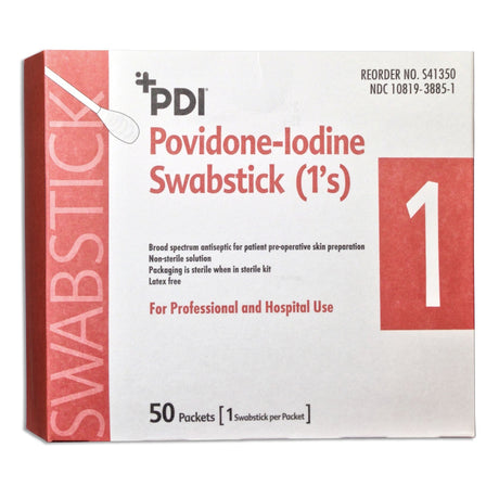 PDI Povidone-Iodine Swabstick (1's)