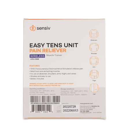 Sensiv Easy Relief TENS Unit, Wireless Portable