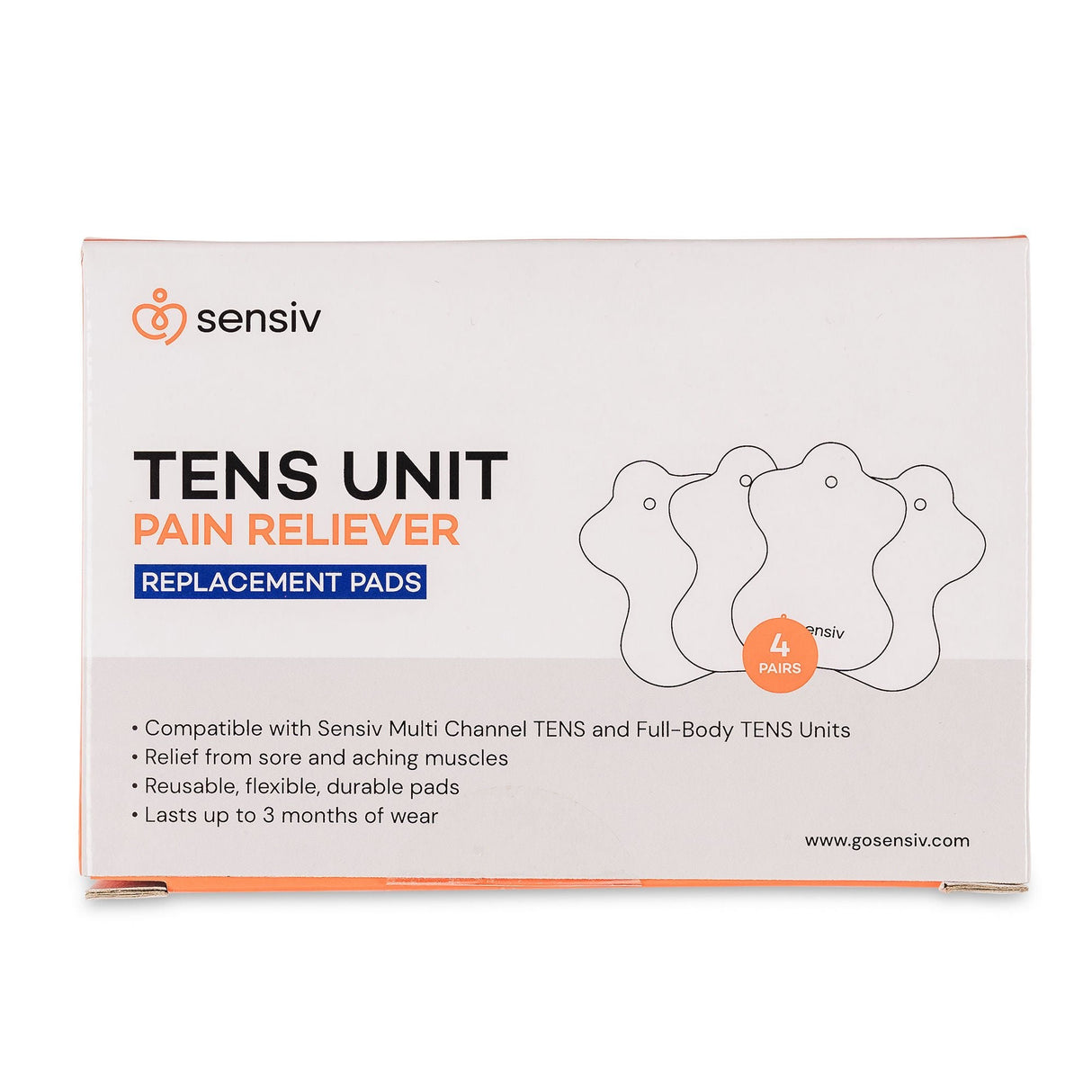Sensiv Electrotherapy Electrode Pads, Small