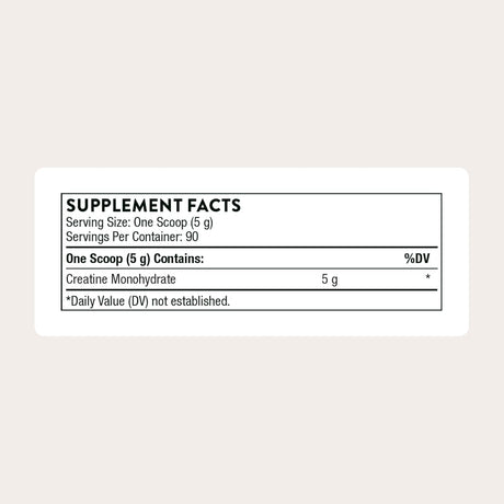 Thorne Creatine Monohydrate Powder, Unflavored, 16 oz