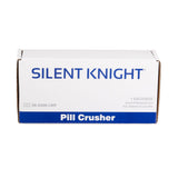 Silent Knight Pill Crusher, Hand Operated, Blue / White - SK-0500-LMP - LL Medico