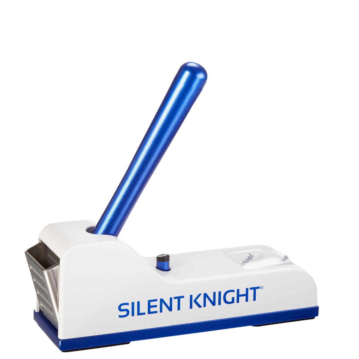 Silent Knight Pill Crusher, Hand Operated, Blue / White - SK-0500-LMP - LL Medico