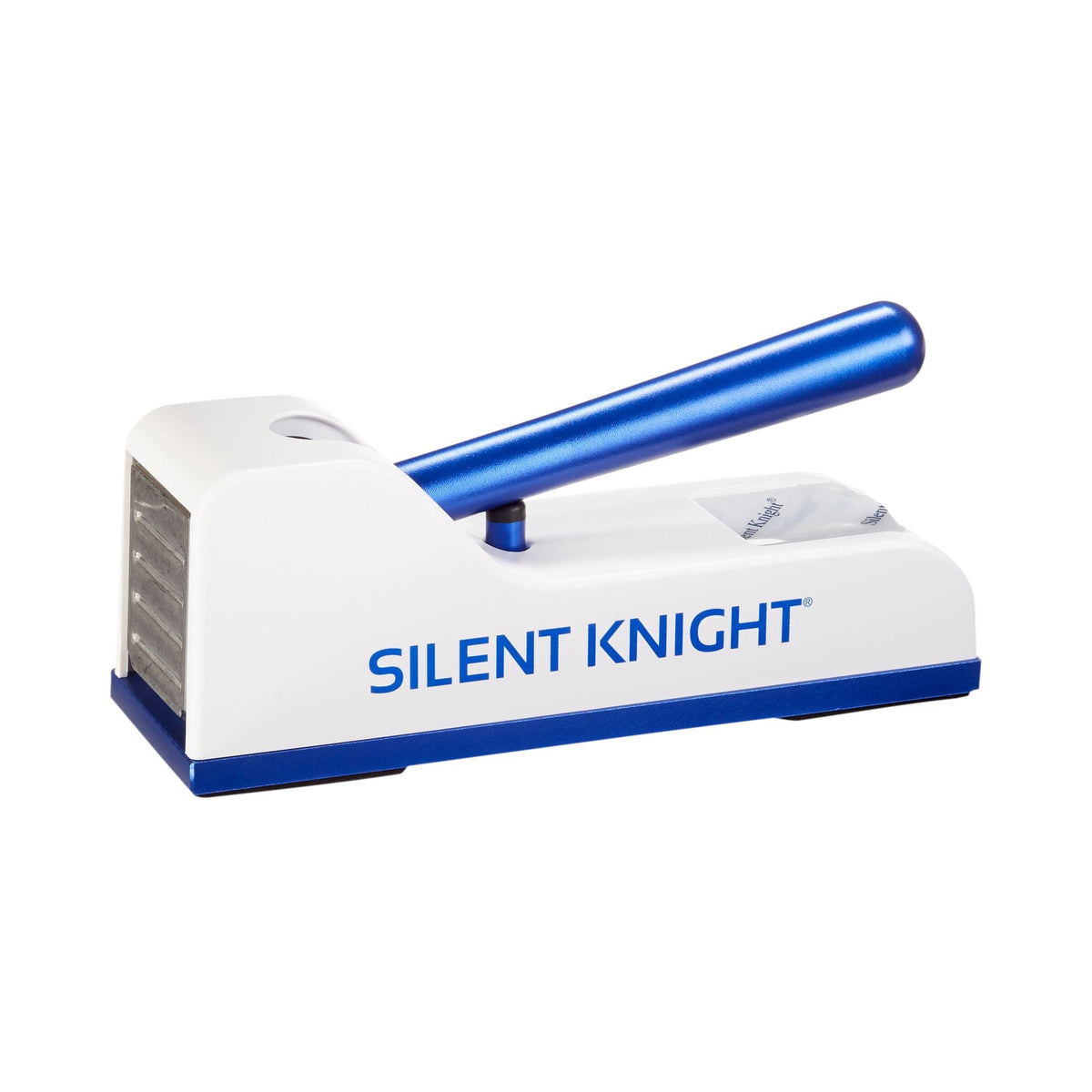 Silent Knight Pill Crusher, Hand Operated, Blue / White - SK-0500-LMP - LL Medico
