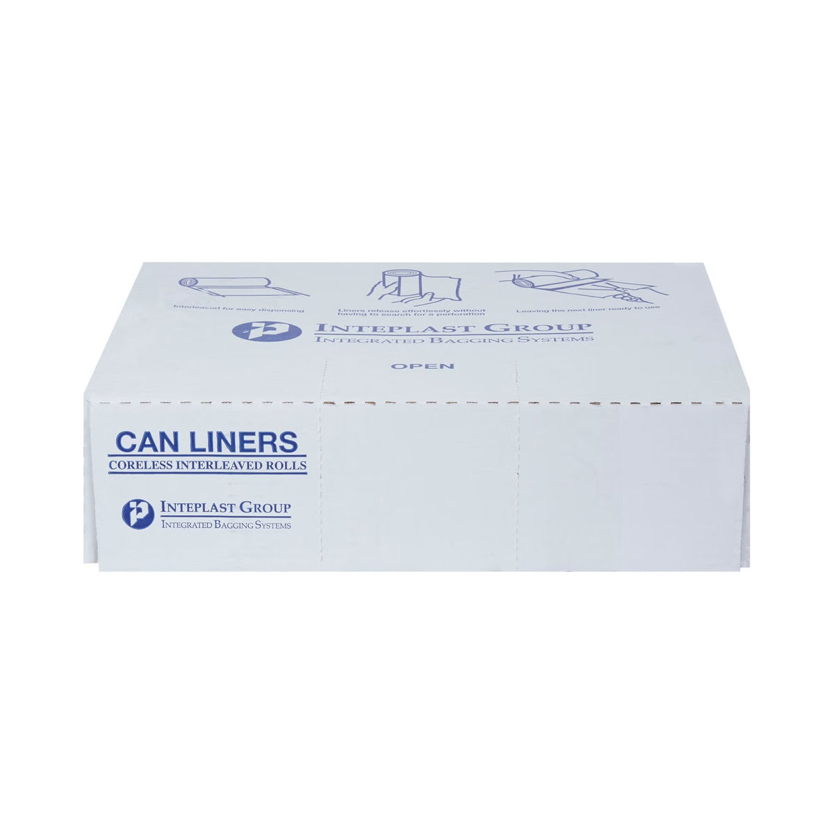 McKesson Super Plus Duty Trash Bag, Clear, 60 gal, 1.15 mil, 38 x 58", Star Seal Bottom, Coreless Roll - SLW3858SPNS - LL Medico