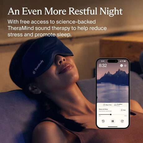 Therabody Therapeutic Sleep Mask, Battery Operated