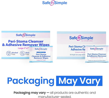 Safe N Simple Adhesive Remover, 5 x 7 Inch Wipe