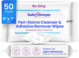 Safe N Simple Adhesive Remover, 5 x 7 Inch Wipe