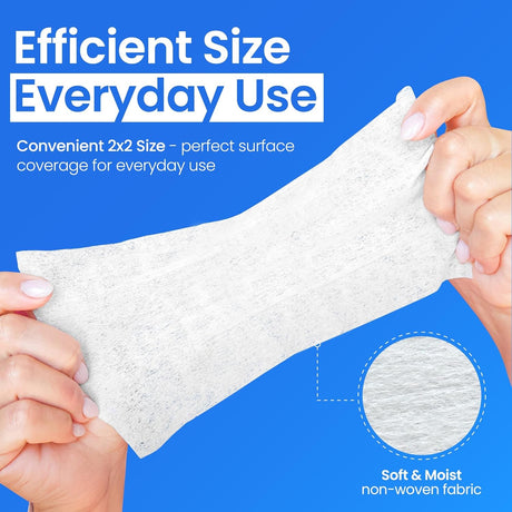 Safe N Simple Adhesive Remover, 2 x 2 Inch Wipe
