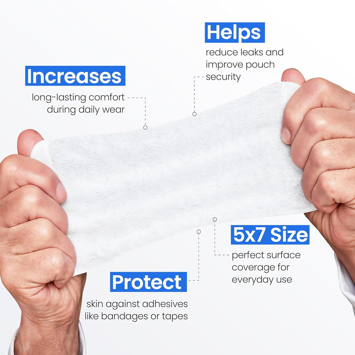 Safe N Simple No-Sting Skin Barrier Wipe, 5 x 7 Inch