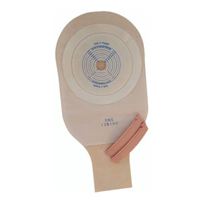 Safe N Simple One-Piece Ostomy Pouch, Flat, Cut-to-Fit, Opaque, 12-Inch