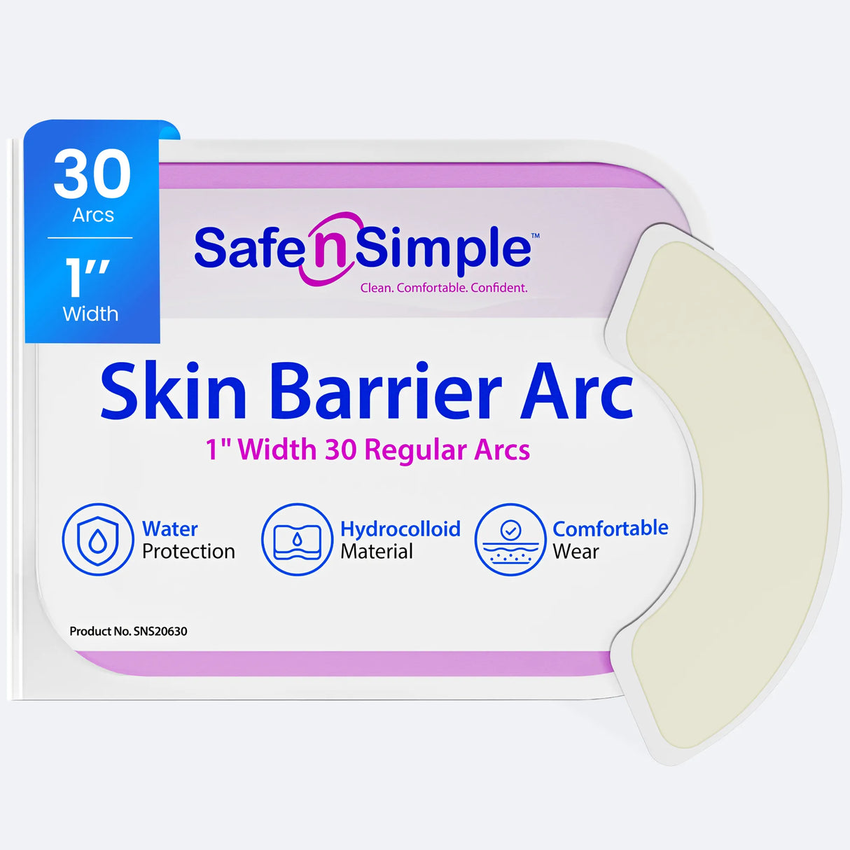 Safe n Simple Moldable Skin Barrier Arc, 1 Inch