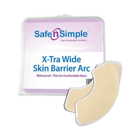 Safe n Simple X-Tra Wide Two-Piece Skin Barrier, Flat