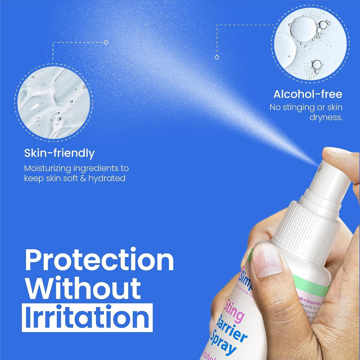 Safe n Simple Skin Barrier Film Spray Bottle, 2 oz