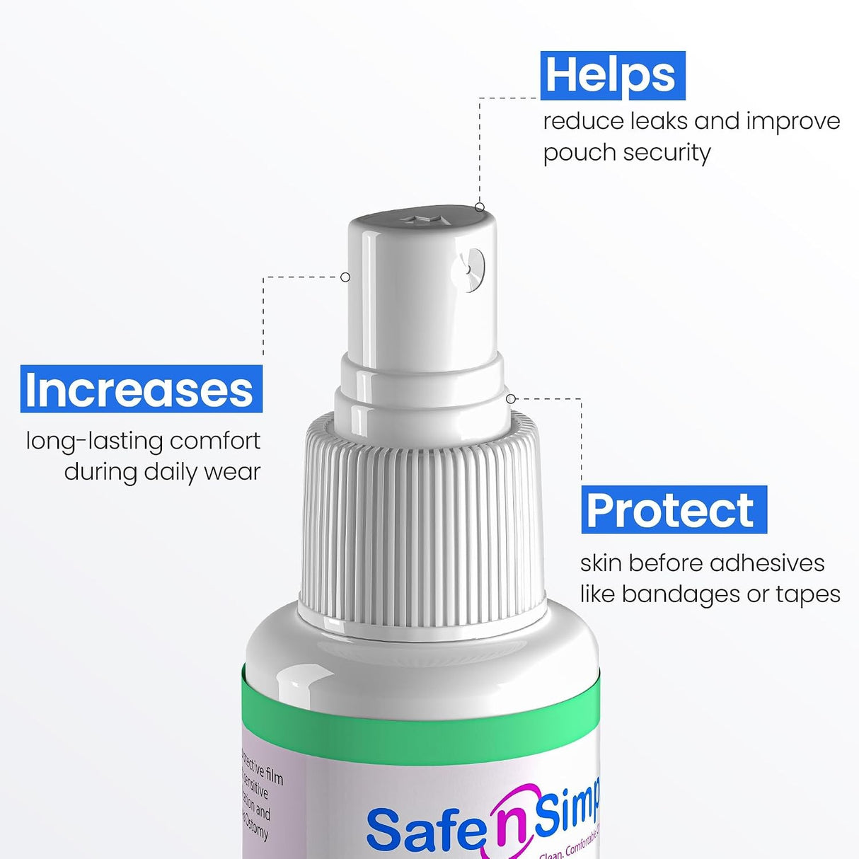 Safe n Simple Skin Barrier Film Spray Bottle, 2 oz