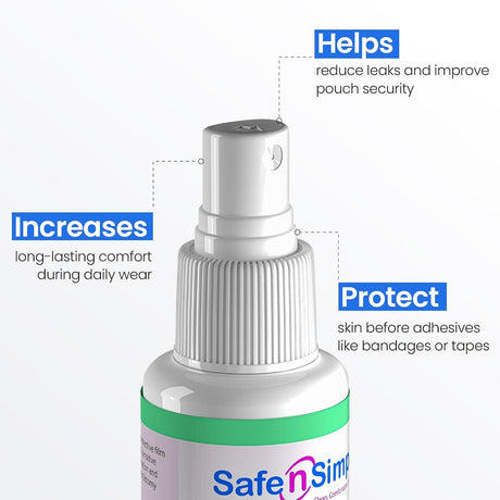 Safe n Simple Skin Barrier Film Spray Bottle, 2 oz